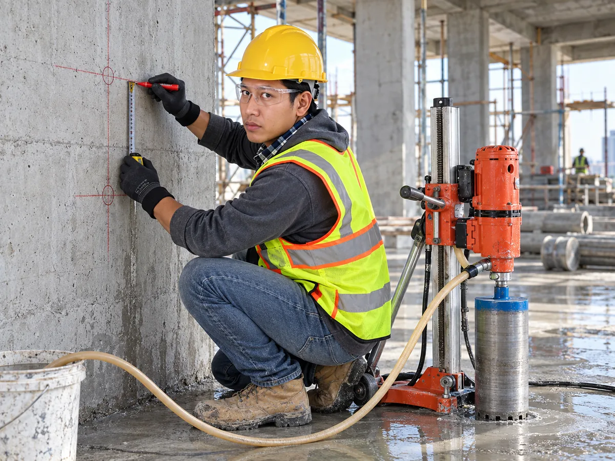 Coring Jalur Plumbing Bima